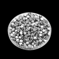 Detailed close-up of silver crown-shaped CCB spacer beads for DIY jewelry making - Crown / 100 Pieces/Pack (6*6mm) / Silver
