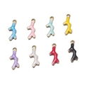 Pendentifs corail colorés en 8 couleurs émaillées pour création de bijoux DIY - Algue Mélange Aléatoire