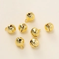 Set van 7 gouden metalen ronde bellen met ophanglus voor DIY sieraden en huisdieren - Ongeveer 5.5-6mm / 18K Goud Zonder Bindring