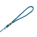 Detail van blauw gevlochten koord met kleurrijk garen en witte harskraal voor accessoires - 5 Stuks/Verpakking Ongeveer 11g / Meer blauw