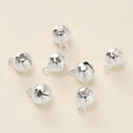 Gepolijste zilveren metalen belletjes voor DIY sieraden en huisdieraccessoires, 7 stuks - Zilver Zonder Bindring