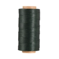 Filo di poliestere cerato piatto verde scuro 0,8 mm per cucito su pelle e artigianato DIY - Teal Profondo (Modello 36)