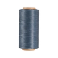 Rotolo di filo cerato piatto grigio blu da 0,8 mm per progetti di cucito in pelle DIY - Blu Grigio (Modello 37)