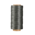 Filo di poliestere cerato piatto grigio scuro 0,8 mm su anima kraft per cucito a mano pelle - Grigio Scuro (Modello 39)