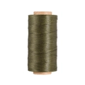 Filo cerato piatto 0,8mm verde militare per cuoio su anima in carta kraft per cucito - Verde Militare (Modello 40)