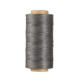 Filo cerato piatto da 0,8 mm grigio scuro in poliestere per cucitura pelle su anima di carta - Grigio Nero (Modello 41)