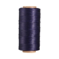 Filo di poliestere cerato viola scuro da 0,8 mm per cucito su pelle e lavori manuali - Viola Mezzanotte (Modello 43)