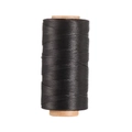 Filo cerato nero da 0,8 mm per cucitura a mano della pelle su anima di cartone - Nero Opaco (Modello 46)