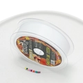 Detail of white high-strength fiber jewelry thread with 0.4mm diameter on transparent spool - 0.15mm / White