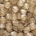 Makroaufnahme transparenter Acrylperlen mit goldenem Sonnenmuster für DIY-Schmuck - Flacher Runder Scheibenstil (03) / 10er Pack / Transparent Gold Nachzeichnen
