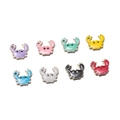 Pendentifs crabe en émail coloré en huit teintes assorties pour bijoux DIY - Crabe Mélange Aléatoire