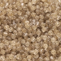 Makroaufnahme facettierter Acrylperlen mit goldenen Rosenmustern für DIY-Schmuckdesign - Rosenmuster-Rundstil (17款) / 10er Pack / Transparent Gold Nachzeichnen