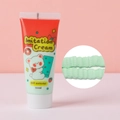 Vista de detalle de crema de imitación de 50ml con textura estriada y diseño de oso - 1 Pieza / Verde claro