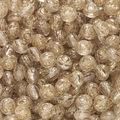 Makroaufnahme von Acrylperlen mit Goldmuster für die DIY-Schmuckherstellung - Radiales Diskus-Kugel-Design (28款) / 10er Pack