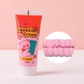 Detalle de pegamento crema rosa de 50ml para manualidades DIY con muestra de textura real - 1 Pieza / Rosa