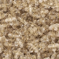 Makroaufnahme von Acryl-Vierblatt-Blütenperlen mit Goldrand für DIY-Schmuckherstellung - Vierblättriges Blütenblatt Stil (AC3931) / 10er Pack