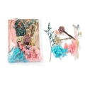 DIY dried flower set with pink and blue hydrangea and baby's breath for scrapbooking - 1 Bag / Pink Style 03