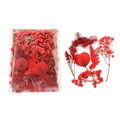 DIY dried flower kit featuring red hydrangeas and gypsophila for resin art and cards - 1 Bag / Red Style 01