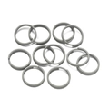 Lot de 10 anneaux brisés gris mats 8mm pour bijoux DIY et accessoires de porte-clés - Gris