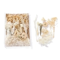 DIY dried flower material pack in cream tones with hydrangea and gypsophila - 1 Bag / White Style 01