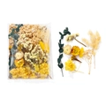 DIY dried flower set with yellow hydrangeas and eucalyptus for handmade floral crafts - 1 Bag / Yellow Style 01
