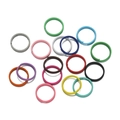 Anneaux de jonction colorés de 8mm et 10mm en métal peint pour bijoux DIY et artisanat - Mélange Aléatoire