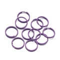 Anneaux de jonction doubles en métal violet peint pour la création de bijoux DIY - Violet