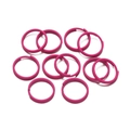 Anneaux de jonction peints rose foncé pour création bijoux et accessoires porte-clés - Rouge Rose