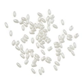 Macro shot of oval ABS imitation pearls in cream white for DIY jewelry and accessories - Approx. 3*6mm / 100pcs Pack / Off White