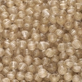Sphärische Acrylperlen mit goldenen Vertikalstreifen für DIY-Schmuckherstellung - Gold Vertikal Gestreifter Ball Stil (AC3931) / 10er Pack