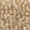 Transparente Acrylperlen mit goldenen Blumenmustern für DIY Schmuckherstellung - Runde Perle mit Vintage-Blumenmuster (47款) / 10er Pack