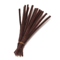 Dark brown plush craft pipe cleaners for DIY toys and handmade creative projects - 30cm / Brown