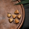 Gourd-shaped Bodhi root beads for DIY jewelry making, 19mm size with natural wood texture - Gourd Style (Large) / 16.5*19mm