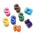 Colorful S-shaped plastic connector hooks in vibrant assorted colors on white background - S / 10 Pieces Pack / Colorful