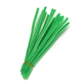 Vibrant green plush chenille stems for kids DIY crafts and creative handmade projects - 30cm / Green