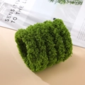 Λεπτομέρεια από λούτρινη λωρίδα coral fleece 2cm σε πράσινο χρώμα για χειροποίητα DIY - Πράσινο του γρασιδιού