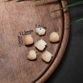 Cat-shaped carved bodhi seed beads for DIY jewelry making in warm yellow finish - Nine-Tailed Fox Style Medium