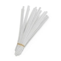 Single bundle of dense white chenille stems for kids DIY handmade crafts and toys - 30cm / White