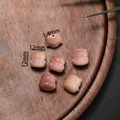 Pink cat-shaped carved bodhi seed bead for DIY jewelry making with 12mm size - Fortune Cat Style Pink Small