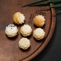 Carved Bodhi root lotus beads 21.5mm for DIY jewelry making with antique finish - Style 02 Lotus (19.5*21.5mm)