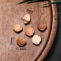 Perles en résine en forme de rose pour bijoux dans divers tons de terre, taille 12 mm - Style 17 Rose Ton Terre (12*12.5mm)
