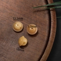 Geschnitzte Bodhi-Stil Perlen mit 13,5 mm Durchmesser und 1,3 mm Loch für Armbänder - Stil 10 (10*13.5mm/Öffnung 1.3mm)
