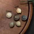 Cremeweiße 10mm Bodhi-Wurzel Perlen mit 1,3mm Loch für DIY Schmuckherstellung - Stil 11 (10*13.5mm/Öffnung 1.3mm)