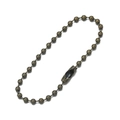 Dettaglio macro della catena a sfere in bronzo antico con connettore per gioielli fai da te - 10 Pezzi (Lunghezza Circa 11-12cm) / Bronzo Antico