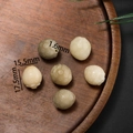 DIY Bodhi-Wurzelperlen in Erdbeerform, weiß und grün, Größe 17,5 mm x 15,5 mm - Stil 24 (15.5*17.5mm/Öffnung 1.6mm)
