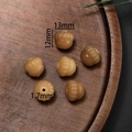 DIY Kürbis-Perle aus Bodhi-Samen, hellbraun, Größe 12x13mm mit 1,7mm Lochmaß - Stil 26 (12*13mm/Öffnung 1.7mm)