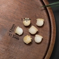 Maiglöckchen Perlen in Creme für DIY Schmuckherstellung 12mm x 11,5mm Größe Schmuck - Stil 28 (11.5*12mm/Öffnung 1.3mm)