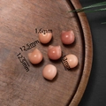 Katzenkopf-Perle aus Bodhi-Wurzel für DIY-Schmuck, 13mm rosa Farbverlauf mit 1,6mm Loch - Stil 34 (12.5*12.5mm/Öffnung 1.6mm)