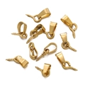 Détails de bélières à vis en acier inoxydable doré pour la création de pendentifs DIY - Bélière 3*7mm/Piton 4*8mm / Or