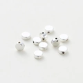 Polished silver spacer beads for DIY jewelry making with smooth finish and precise holes - 20 Pieces (2.5x6mm) / Silver